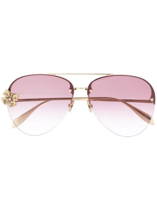 gradient aviator sunglasses