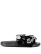 Image 1 of Paco Rabanne round appliqué pool slides