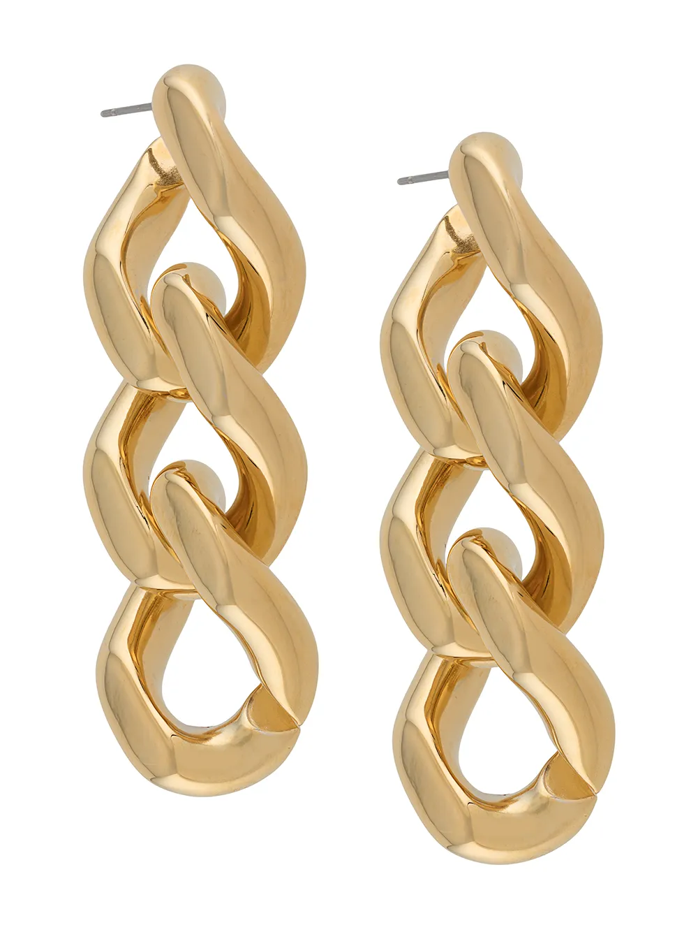 

Simon Miller aretes con cadena Triple - Dorado