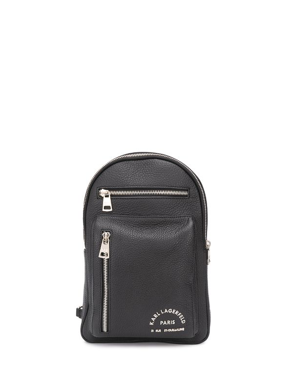 karl lagerfeld leather backpack