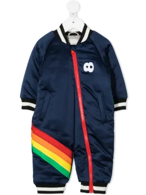 Stella McCartney Kids بدلة ثلج بطبعة قوس قزح