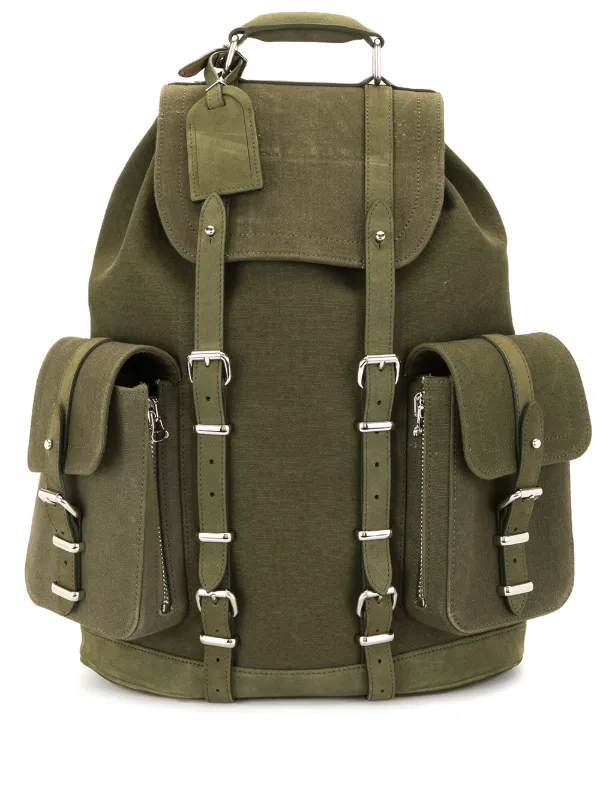 Readymade utility-style Canvas Backpack | Green | FARFETCH IN