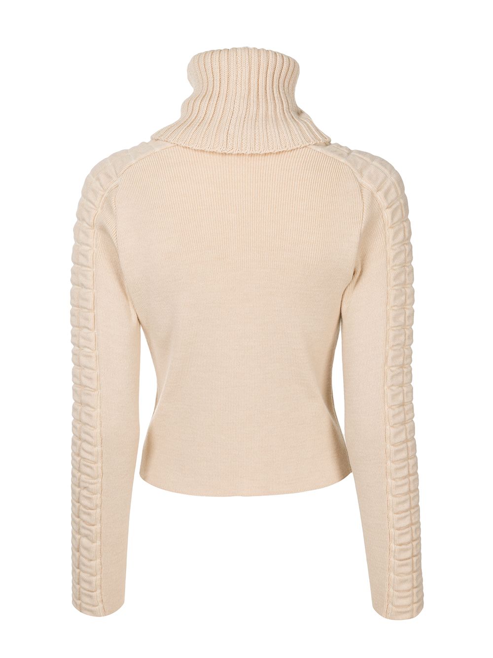 Image 2 of CHANEL Pre-Owned 2000s quilted roll-neck jumper