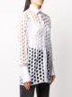 Maison Margiela cut-out cotton shirt