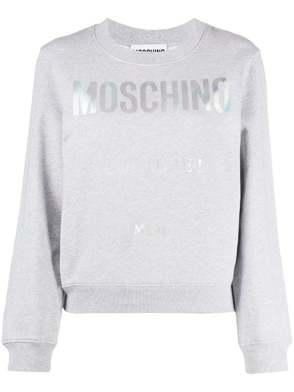 moschino logo print sweatshirt