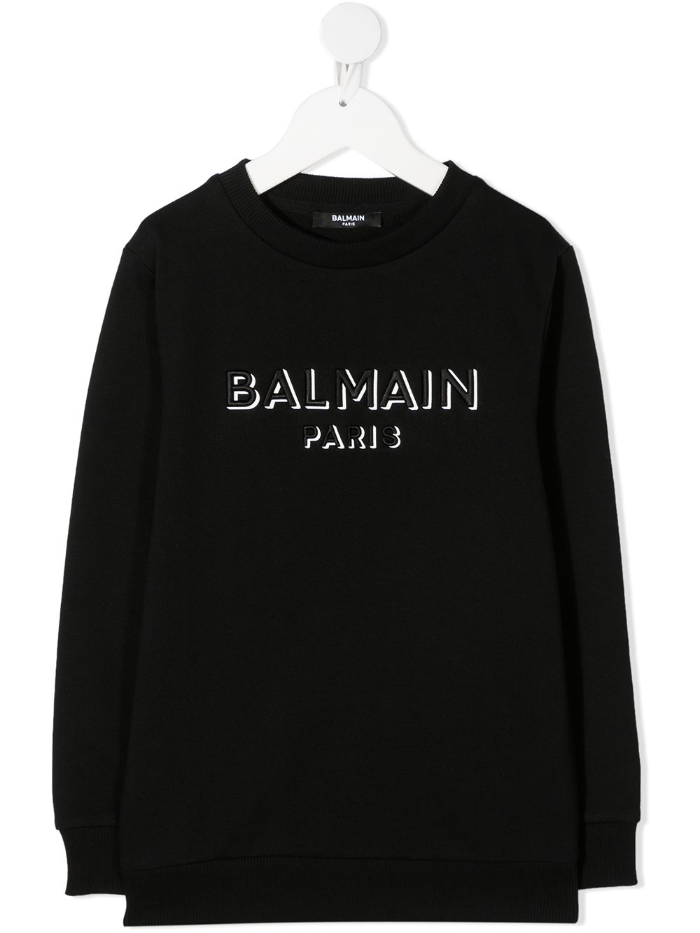 

Balmain Kids sudadera con logo bordado - Negro