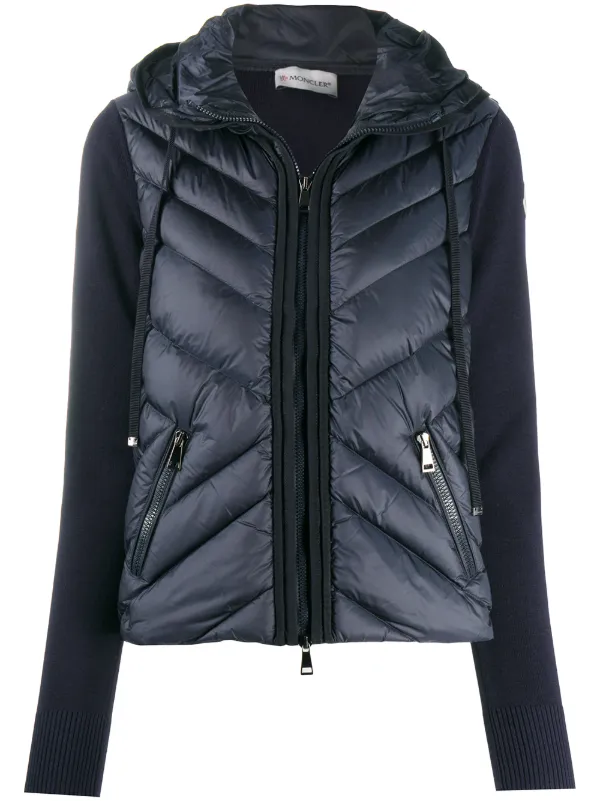 moncler knitted sleeve jacket