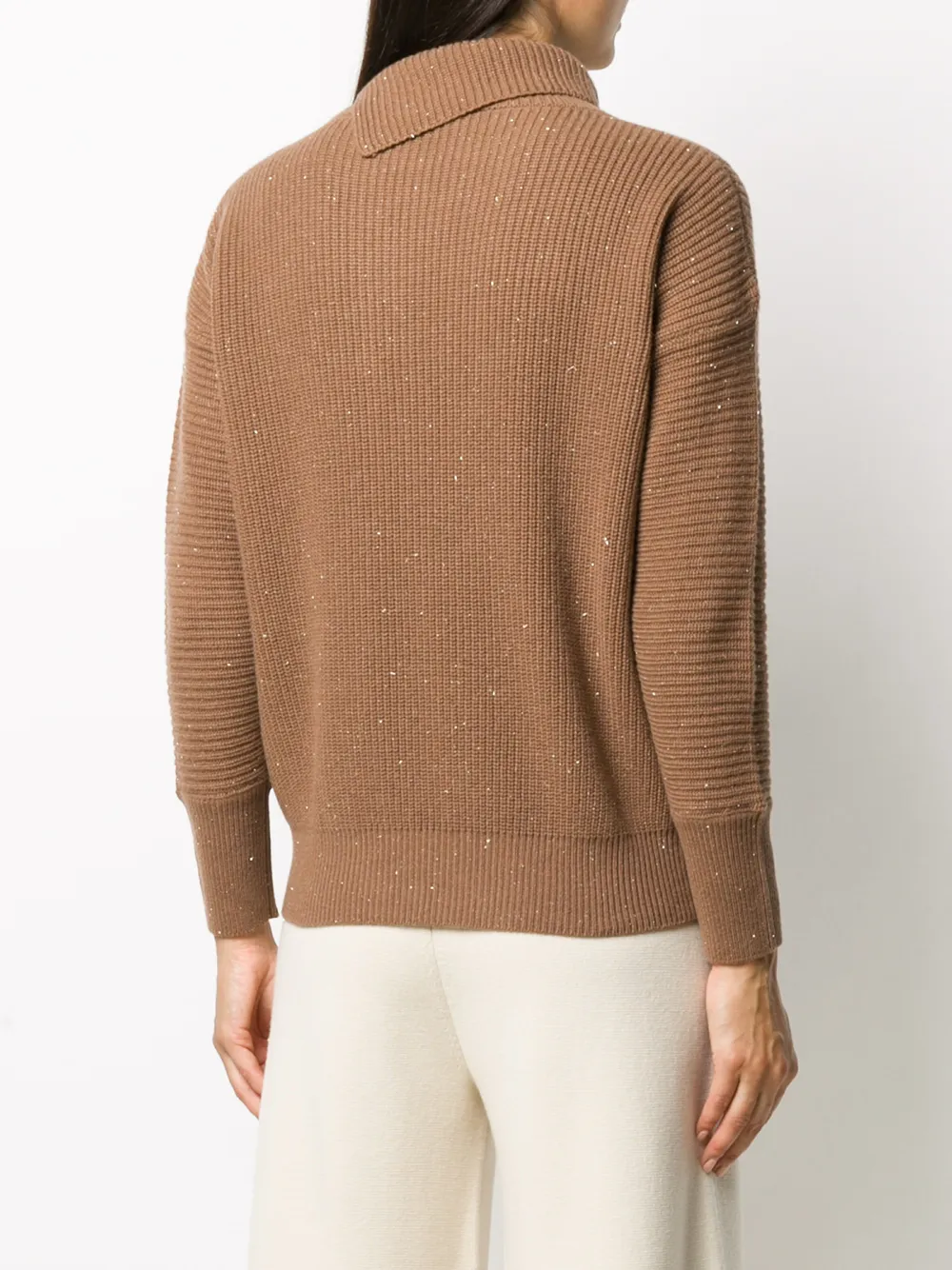 Peserico Gebreide coltrui Bruin