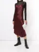 الصورة 2 من Ann Demeulemeester فستان ميدي غير متساوي الطول