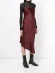 Ann Demeulemeester فستان ميدي غير متساوي الطول