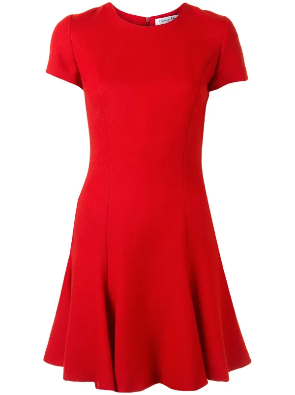 christian dior red dress