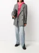 الصورة 2 من MSGM معطف بصفي أزرار ونقش زخرفي متعرج