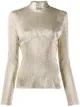 الصورة 1 من Paco Rabanne توب جيرسيه ميتاليك