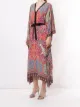 Etro فستان قفطان بطبعة بيزلي