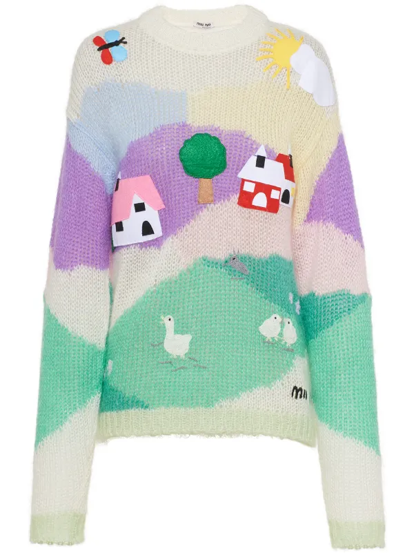 green mohair sweater