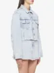 Miu Miu rhinestone-embellished denim jacket
