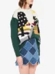 Miu Miu embellished landscape intarsia sweater