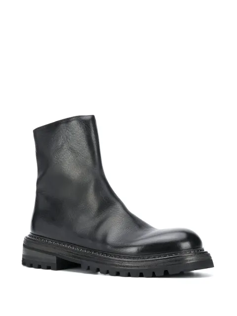 chunky sole leather boots men