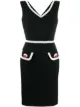 Image 1 of Moschino embroidered-trim dress
