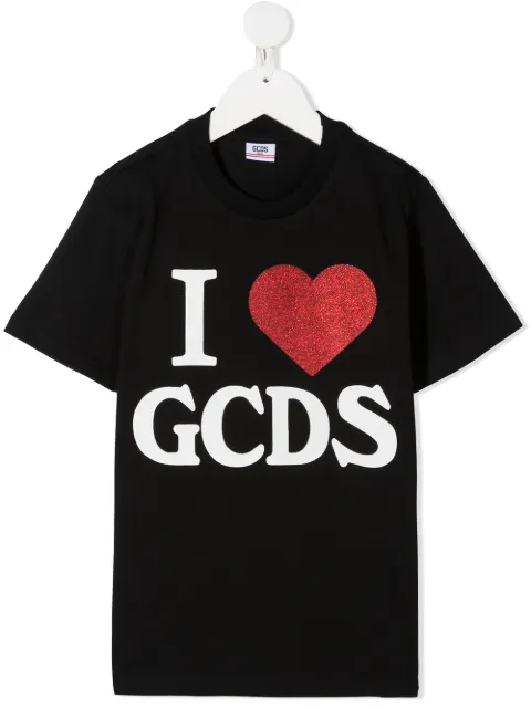 Gcds Kids تيشيرت برقبة مستديرة وطبعة جرافيك 