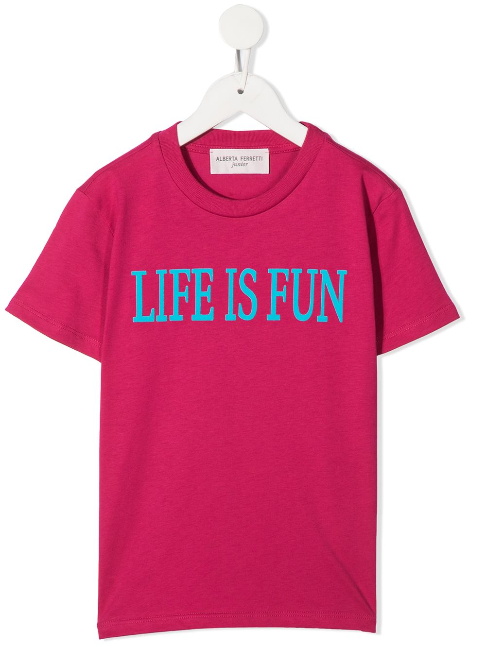 фото Alberta ferretti kids life is fun t-shirt