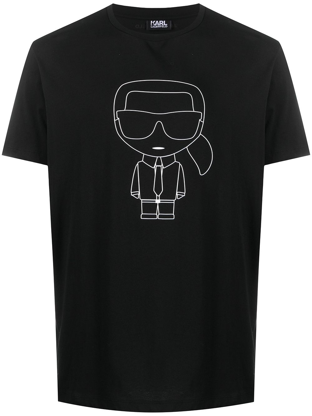 Karl Lagerfeld Mascot Short-sleeve T-shirt In Black