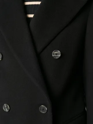 belted double-breasted coat展示图