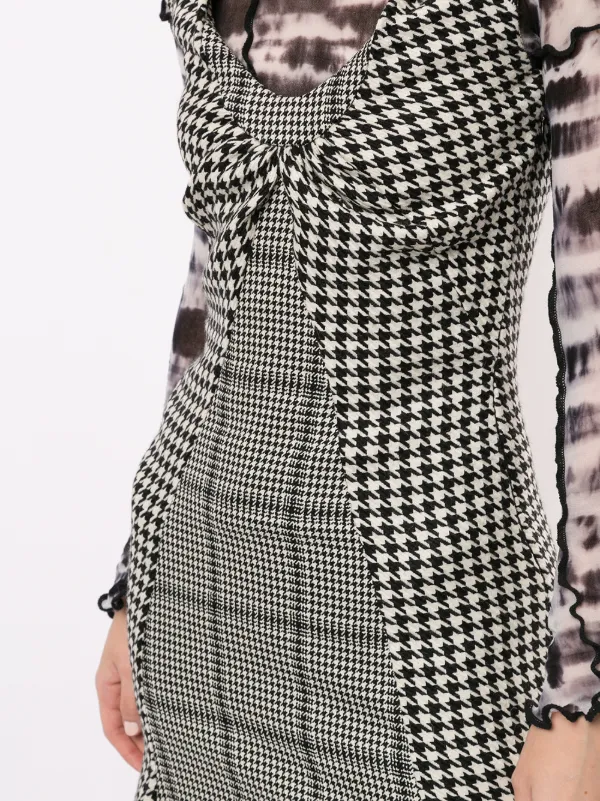 panel flare dress