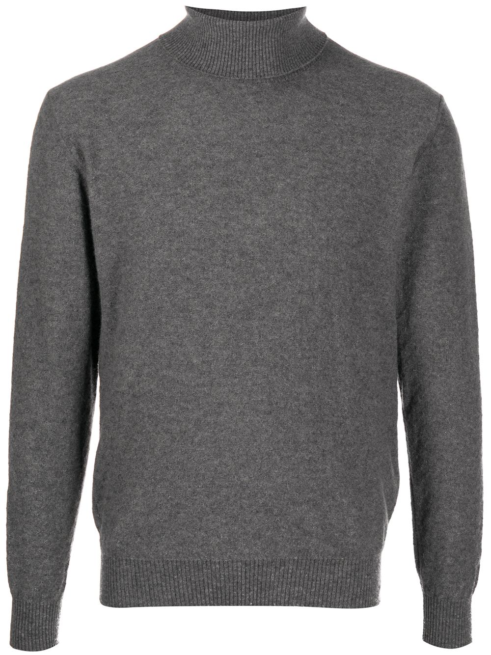 Shop Circolo 1901 Rollneck Knit Jumper In Grey