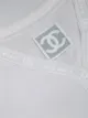 Chanel Pre-Owned 2004 logo trim knitted top