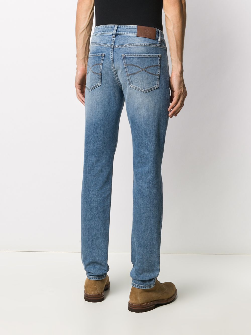 Brunello Cucinelli whiskered straight jeans Men