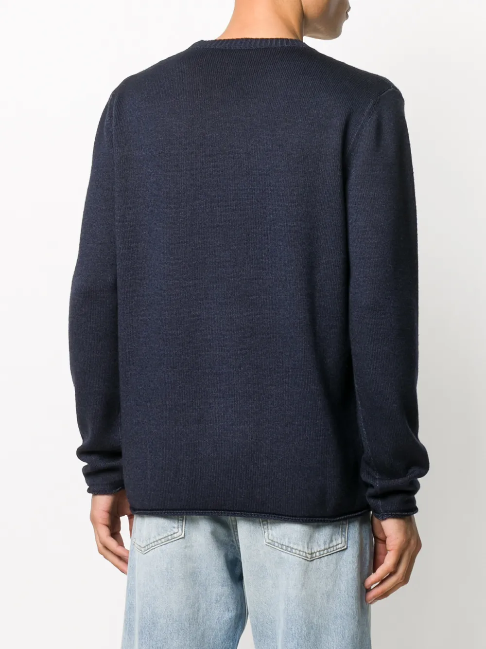 Roberto Collina Trui met ronde hals Blauw