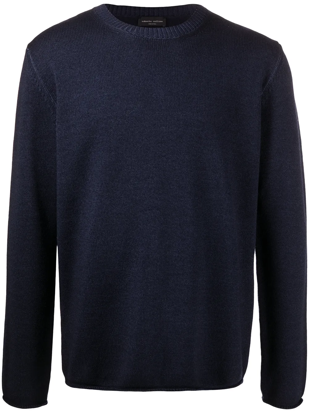 Roberto Collina Trui met ronde hals Blauw