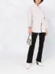Image 2 of Closed oversized striped cotton shirt