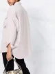 Closed oversized striped cotton shirt