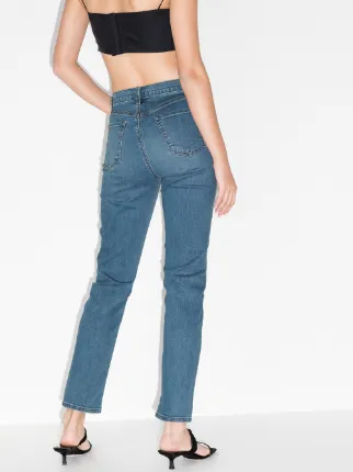 Teagan high-waist straight-leg jeans展示图