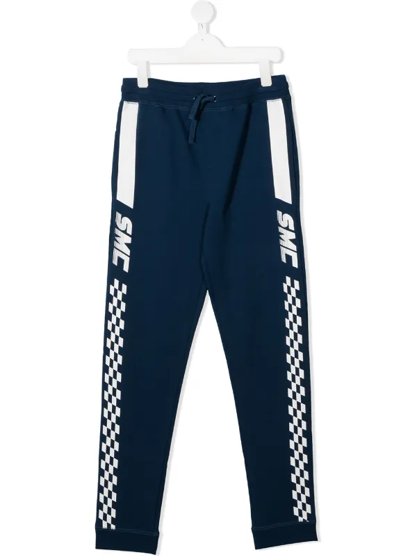 checkerboard stripe pants