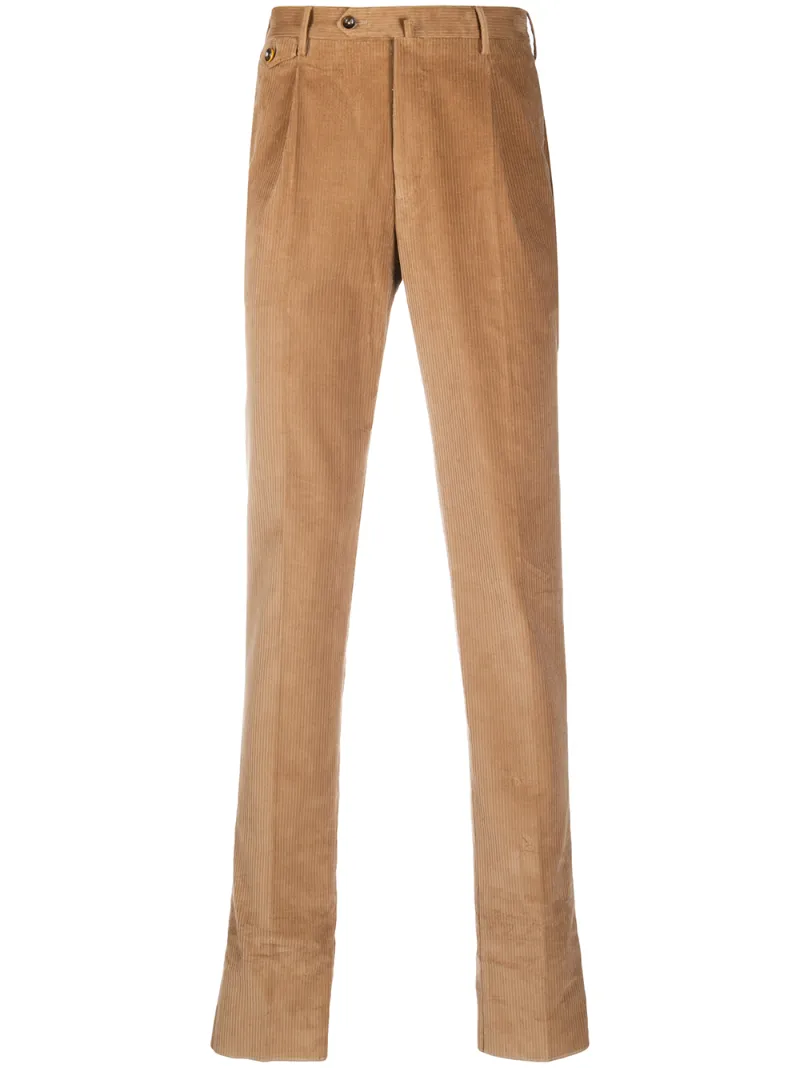 Click to view more detailed imagery on our partner's website Pt01 Corduroy Straight Trousers In Neutrals