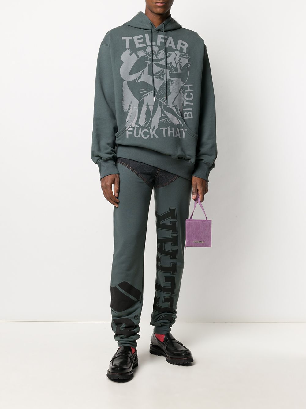 фото Telfar logo print hoodie