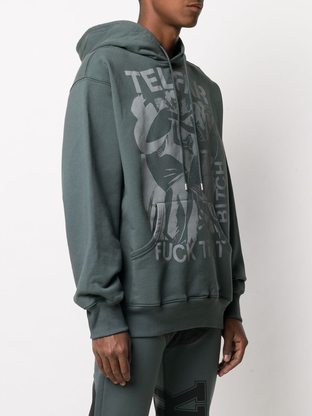 фото Telfar logo print hoodie