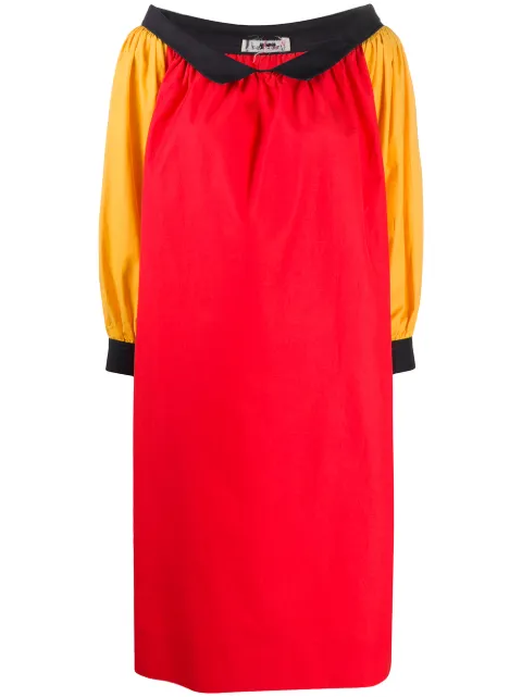Saint Laurent Pre-Owned 2000s boat neck shift dress