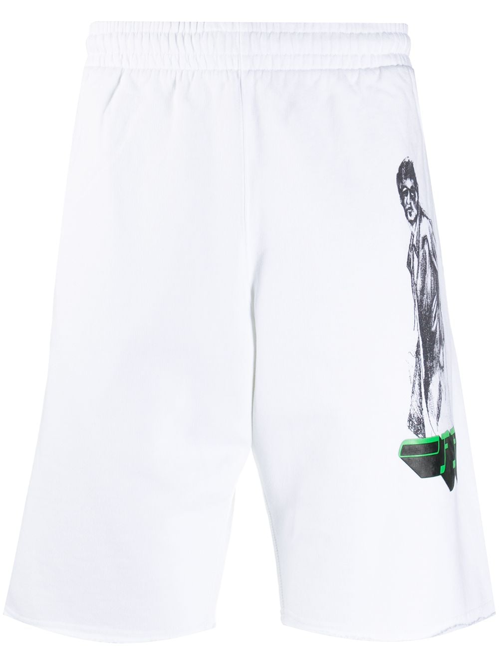 OFF-WHITE MIRKO GRAPHIC-PRINT SHORTS 