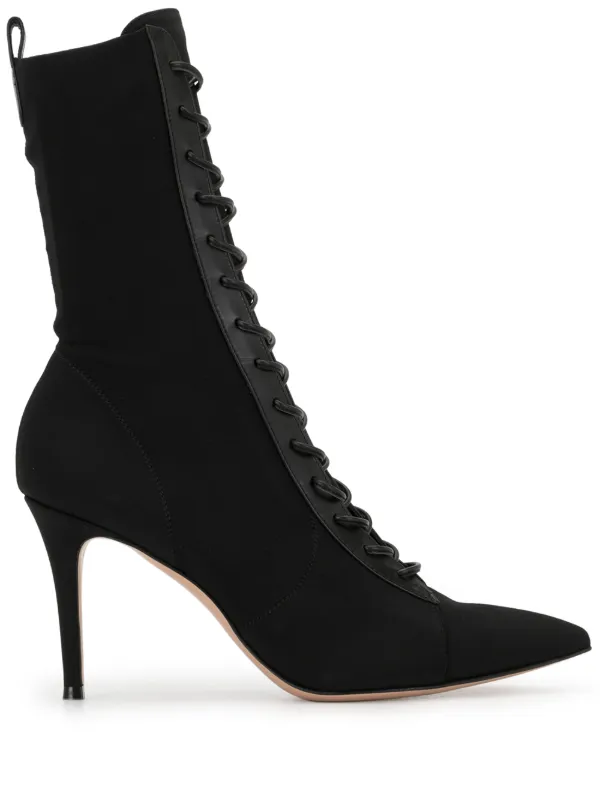 ankle boot com cadarço