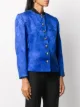 Yves Saint Laurent Pre-Owned 2000s floral jacquard collarless jacket