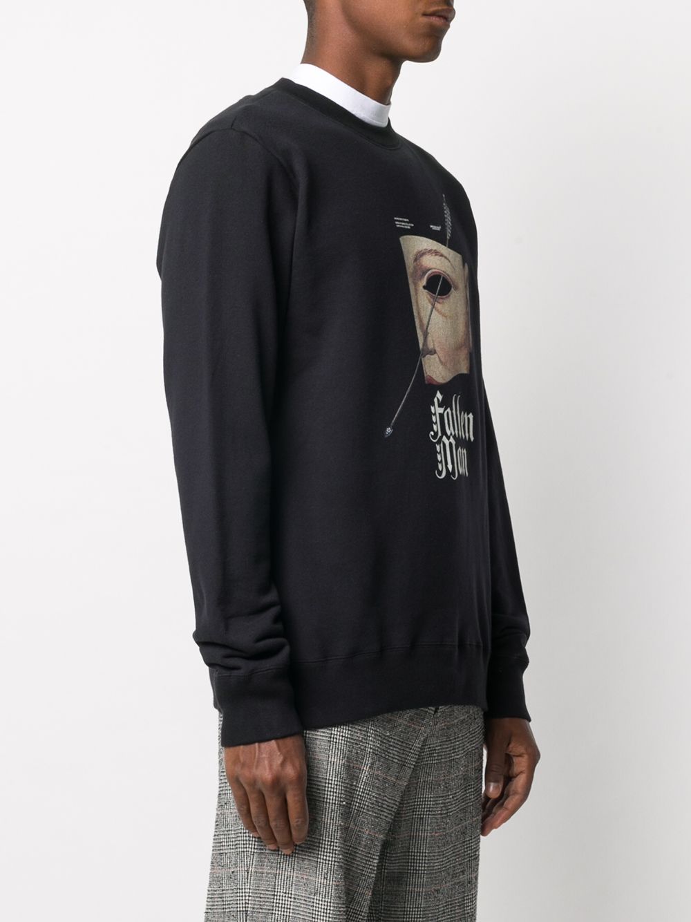 Shop Undercover Graphic Print Sweatshirt In Black