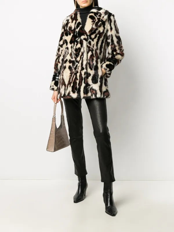 pinko leopard coat