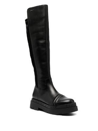 knee-high leather boots展示图