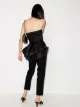 Solace London ruffle detail strapless jumpsuit