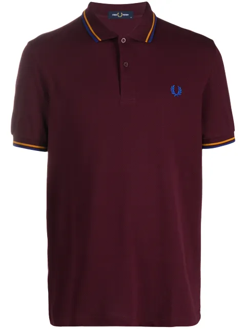 purple fred perry polo