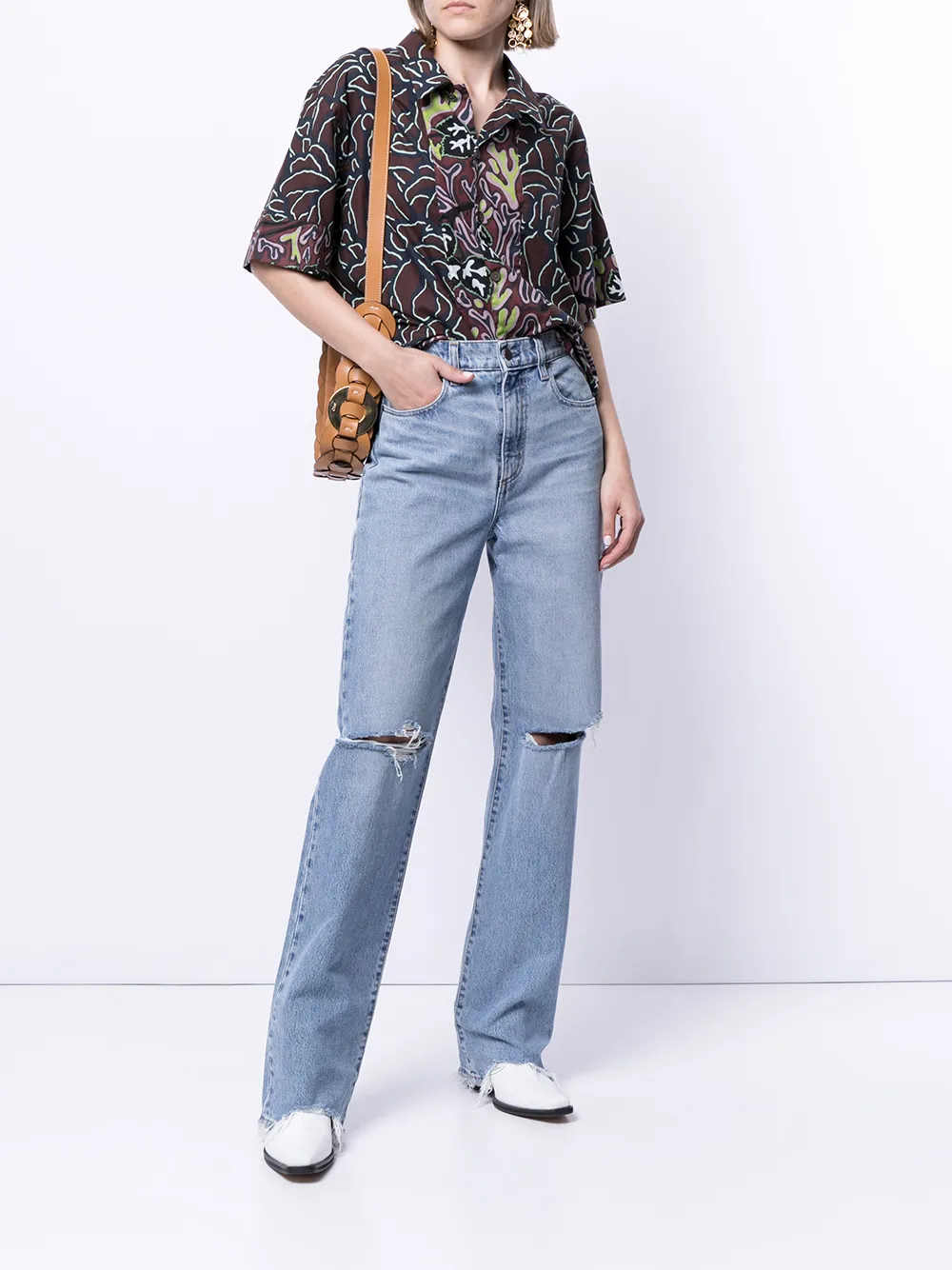 фото Nobody denim прямые джинсы lou с завышенной талией